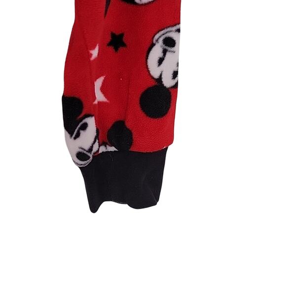 Disney Mickey Mouse Jr. Flannel Fleece Pajama's with Feet Jr.'s Size M (7-9) - Picture 5 of 9